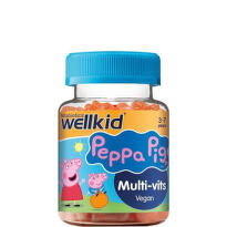Wellkid Peppa Pig  желирани таблетки Мултивитамини с вкус на ягода за деца  х30 Vitabiotics