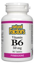 Витамин В6 таблетки 50мг х90 Natural Factors