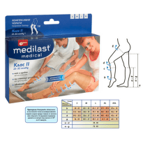 Medilast  компресивен чорап при разширени вени клас II 7/8 XXL Medica