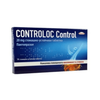 Контролок контрол таблетки при киселини и рефлукс при възрастни 20мг х14