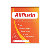 Алифлузин ефервесцентни таблетки при грип и настинка х 10 броя