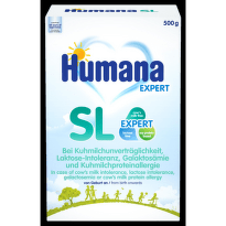 Humana SL Expert Диетична храна без мляко за бебета х500 г
