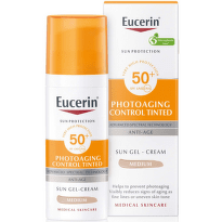 Eucerin слънцезащитен крем за лице оцветен medium spf 50+ 50мл