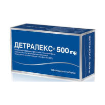 Детралекс таблетки  при разширени вени и хемороиди 500мг х60