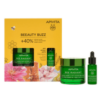Apivita Bee Radiant Озаряващ гел-крем за лице за всеки тип кожа с лека текстура 50мл + Подарък: Apiv